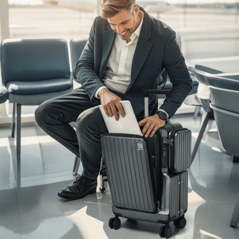 Valise Cabine Atlas Front Business Connect 20" - MoovNext