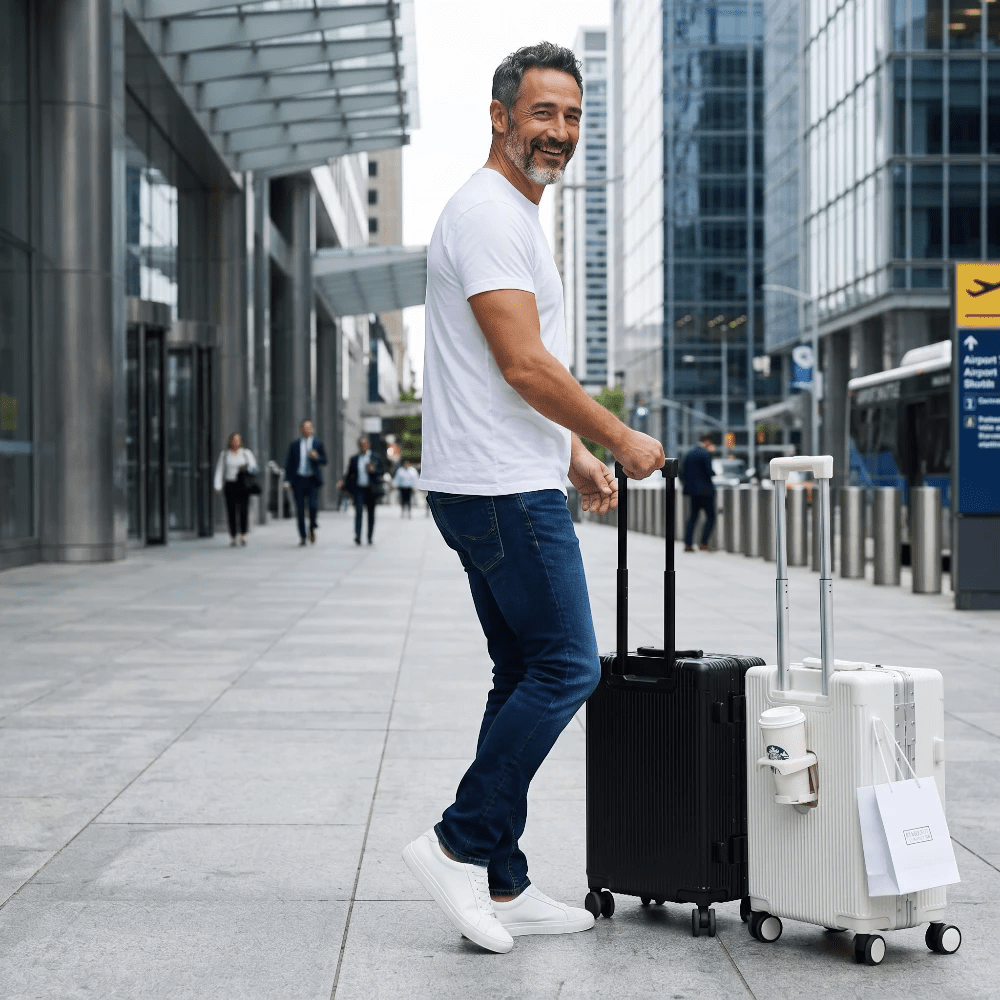 Valise Cabine Atlas Smart Connect 20" - MoovNext