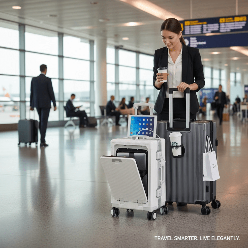 Valise Cabine Atlas Smart Connect 20" - MoovNext